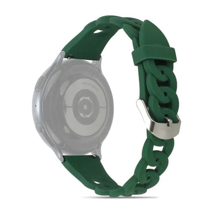Silicone Watch Band With Ring Buckle Adjustable, 20mm 22mm