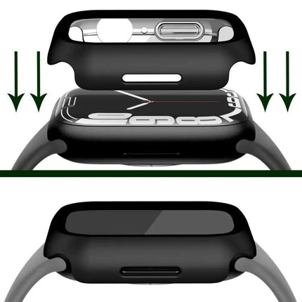 Apple Watch Case PC Tempered Glass Full Cover 41mm 45mm