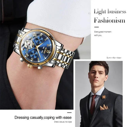 OLEVS Men's Automatic Mechanical Watch Stainless Steel | Syndmart