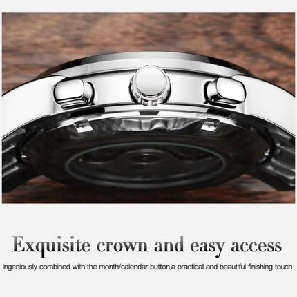 OLEVS Men's Automatic Mechanical Watch Stainless Steel | Syndmart