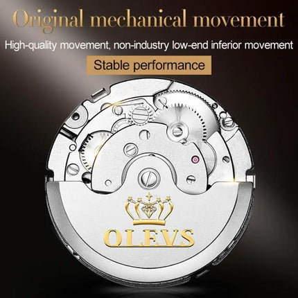 OLEVS Men's Automatic Mechanical Watch Stainless Steel | Syndmart