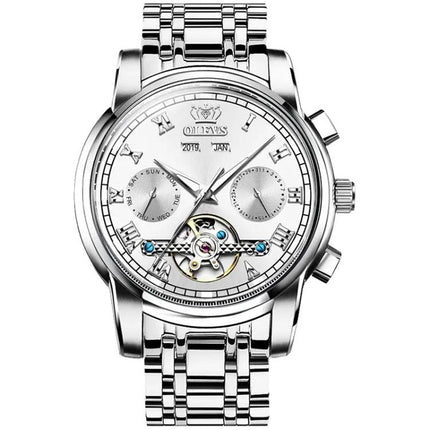 OLEVS Men's Automatic Mechanical Watch Stainless Steel | Syndmart
