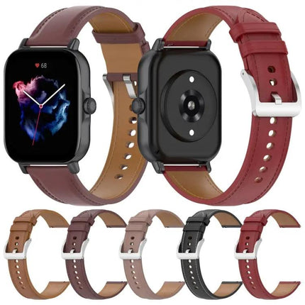 20mm Genuine Leather Replacement Watch Band Compatible