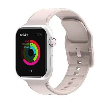 Silicone Stitching Apple Watch Band Fits 41/40/38mm