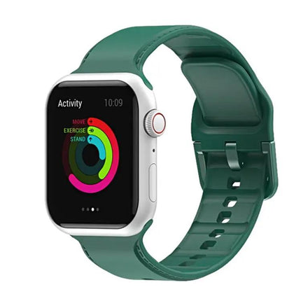 Silicone Stitching Apple Watch Band Fits 41/40/38mm