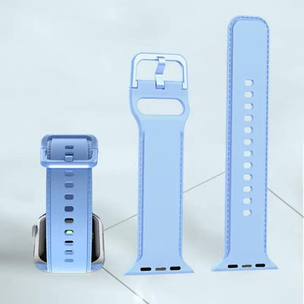 Silicone Stitched Band For Apple Watch 38/40/42/44/45mm
