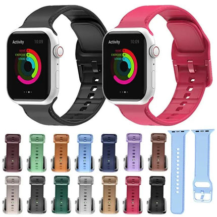 Silicone Stitched Band For Apple Watch 38/40/42/44/45mm