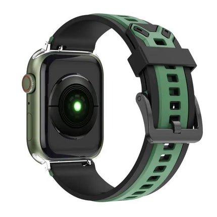 Two-Tone Silicone Watch Band for Apple Watch 38-45mm