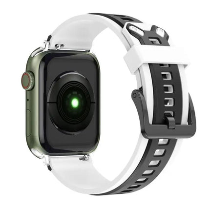 Two-Tone Silicone Watch Band for Apple Watch 38-45mm