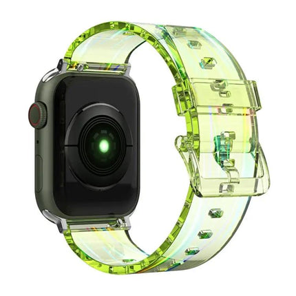 Aurora Transparent Silicone Apple Watch Band 38-45mm