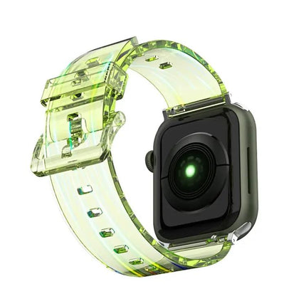 Aurora Transparent Silicone Apple Watch Band 38-45mm