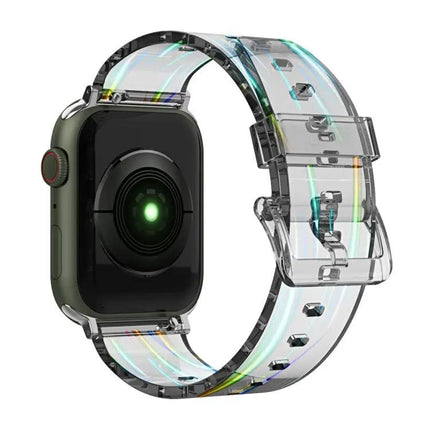 Aurora Transparent Silicone Apple Watch Band 38-45mm