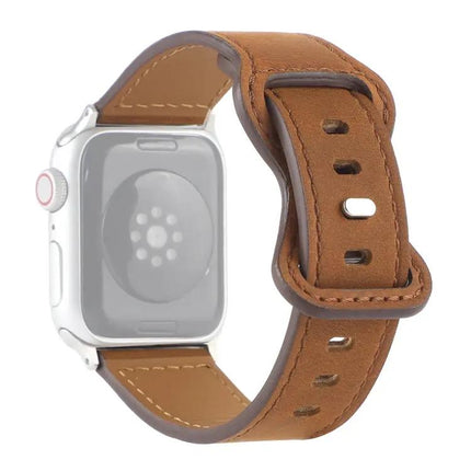 Crazy Horse Leather Apple Watch Band Compatible 38-45mm