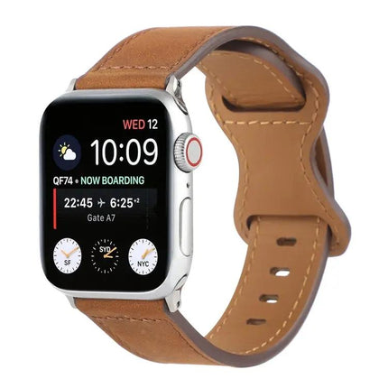Crazy Horse Leather Apple Watch Band Compatible 38-45mm