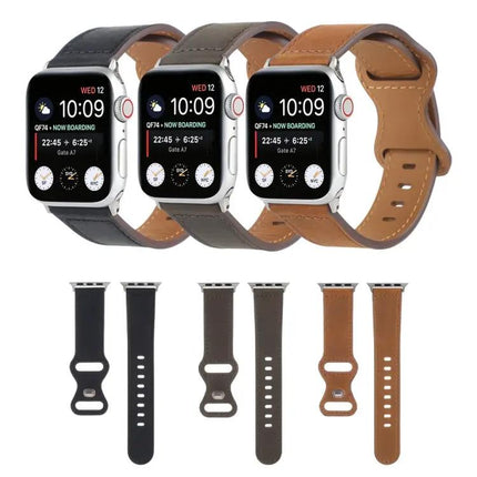 Crazy Horse Leather Apple Watch Band Compatible 38-45mm