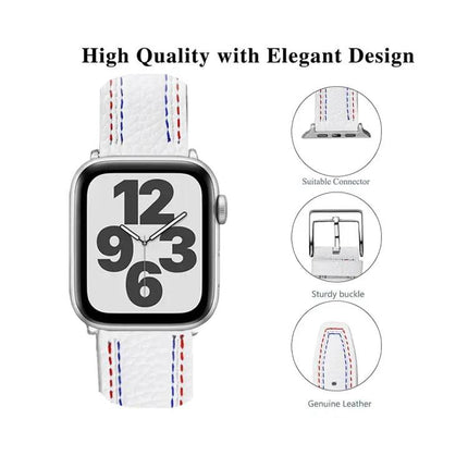 Leather Apple Watch Band Compatible 38/40/41/42/44/45mm