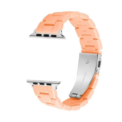 Three-Bead Candy Color Silicone Watch Band For Apple Watch
