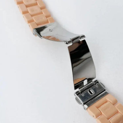 Three-Bead Candy Color Silicone Watch Band For Apple Watch