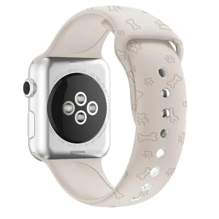 Dog Paw Silicone Apple Watch Band Strap 38-45mm Compatible