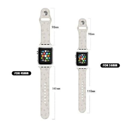 Dog Paw Silicone Apple Watch Band Strap 38-45mm Compatible