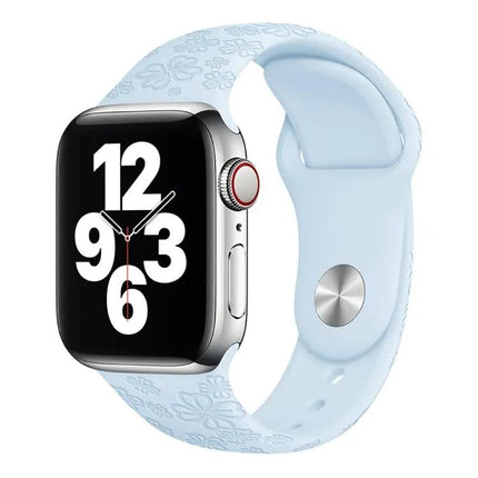 Four-Leaf Clover Silicone Watch Band For Apple Watch 38-45mm