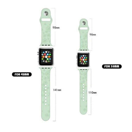Four-Leaf Clover Silicone Watch Band For Apple Watch 38-45mm