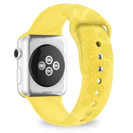 Sunflower Silicone Apple Watch Band 38/40/41/42/44/45mm
