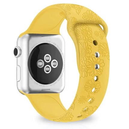 Sunflower Silicone Apple Watch Band 38/40/41/42/44/45mm