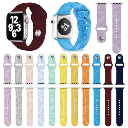 Sunflower Silicone Apple Watch Band 38/40/41/42/44/45mm