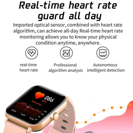A Practical Watch for Daily Health and Wellness Tracking showing smartwatch with real-time heart rate monitoring and sleep/activity icons