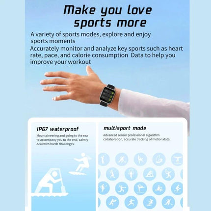 A Practical Watch for Daily Health and Wellness Tracking showing smartwatch on wrist displaying heart rate and sport modes