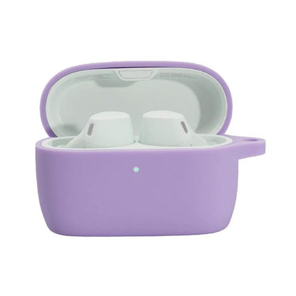 Keep your earphones protected during daily activities with this silicone case - lavender protective cover for wireless earbuds