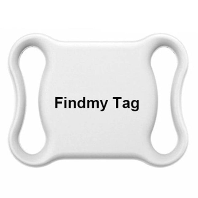 Findmy Special Shape Bluetooth Tracker for Lost Items Daily Use - white Findmy tag attached to a backpack or keys for quick location