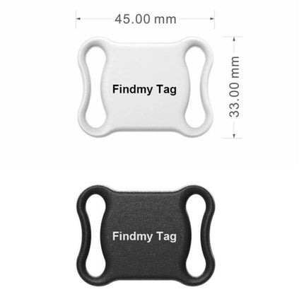 Findmy Special Shape Bluetooth Tracker for Lost Items Daily Use - compact white and black Findmy Tag with 45mm x 33mm dimensions
