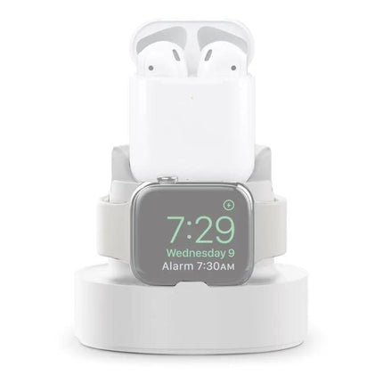 3-in-1 Silicone Charging Stand for iPhone iWatch AirPods