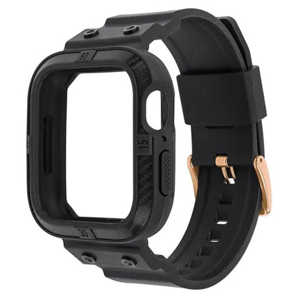 Carbon Fiber Sport Watch Band For Apple Watch 38-45mm
