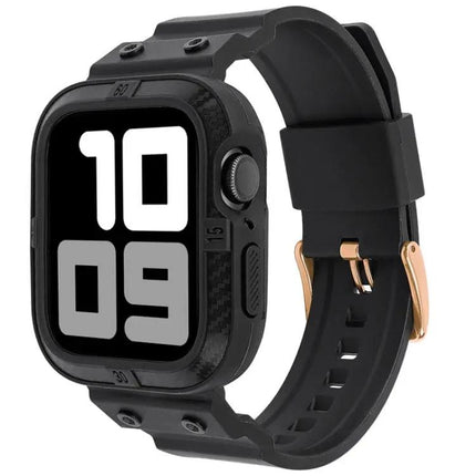 Carbon Fiber Sport Watch Band For Apple Watch 38-45mm