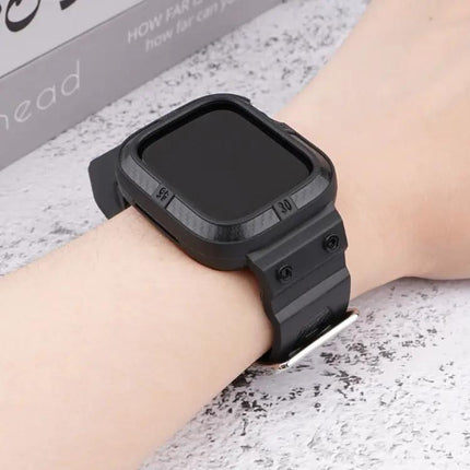 Carbon Fiber Sport Watch Band For Apple Watch 38-45mm