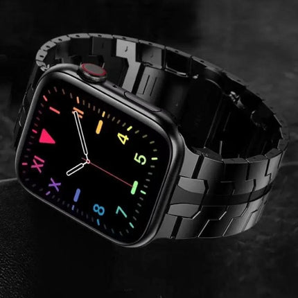 Butterfly Buckle Metal Watch Band For Apple Watch 38/42/44mm