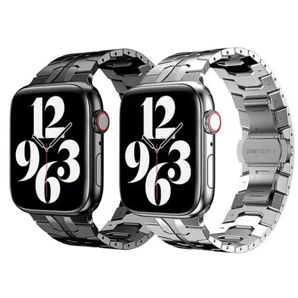 Butterfly Buckle Metal Watch Band For Apple Watch 38/42/44mm