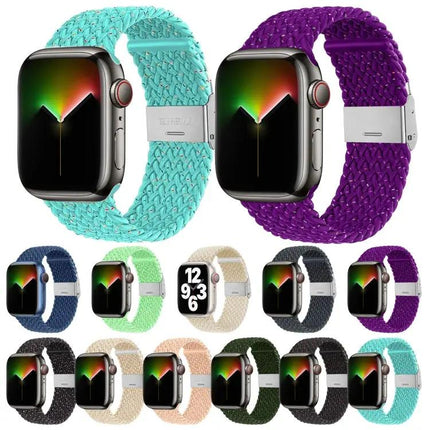 Braided Nylon Replacement Watch Band For Apple Watch 38-45mm