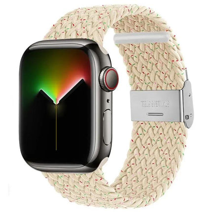 Braided Nylon Replacement Watch Band For Apple Watch 38-45mm