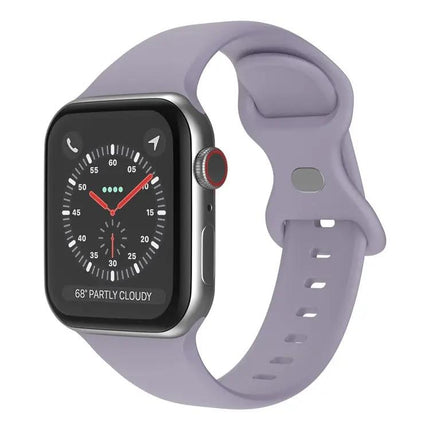 Silicone Apple Watch Band Small Butterfly Buckle 38-41mm