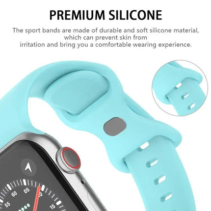 Silicone Apple Watch Band Small Butterfly Buckle 38-41mm