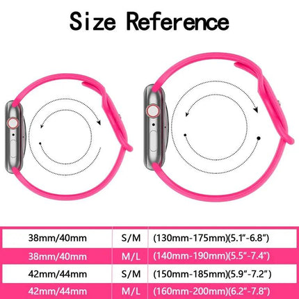Silicone Apple Watch Band Small Butterfly Buckle 38-41mm