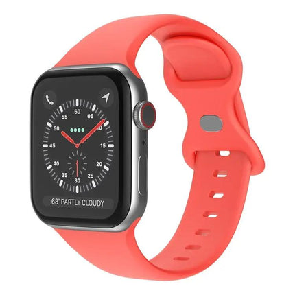 Butterfly Buckle Silicone Apple Watch Band Small 38/40/41mm