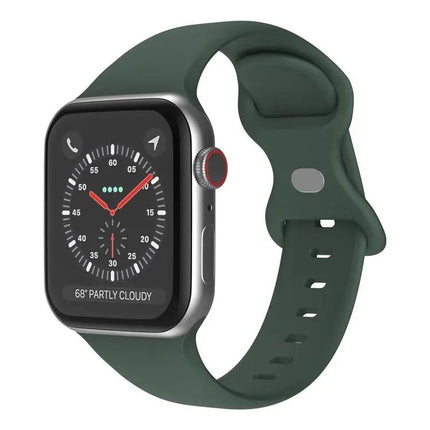 Butterfly Buckle Silicone Apple Watch Band Small 38/40/41mm
