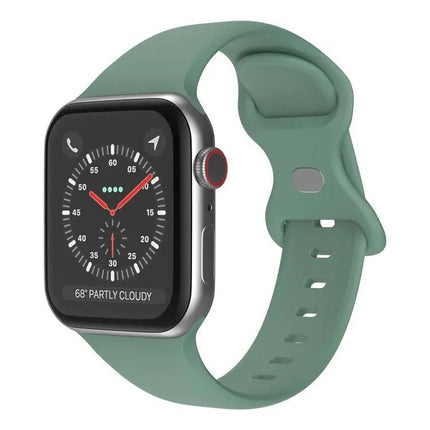 Butterfly Buckle Silicone Apple Watch Band L Size 41/40mm