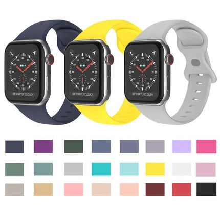 Butterfly Buckle Silicone Apple Watch Band L Size 41/40mm