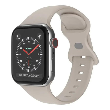 Butterfly Buckle Silicone Apple Watch Band L Size 42/44/45mm
